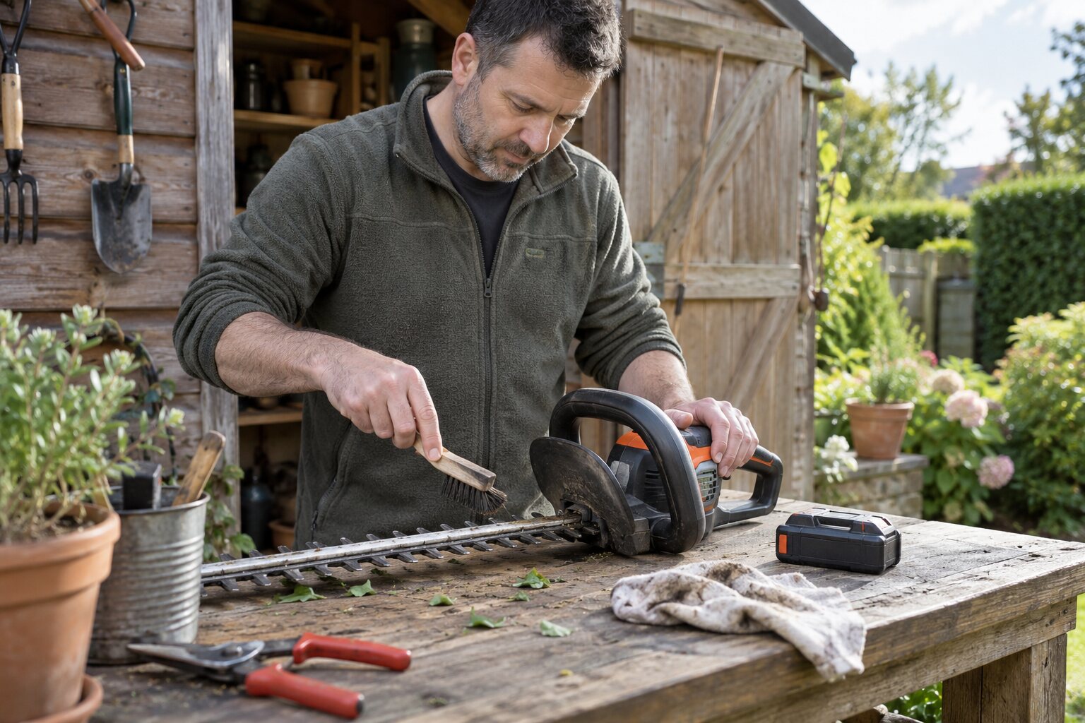 How to Clean and Store a Hedge Trimmer Safely