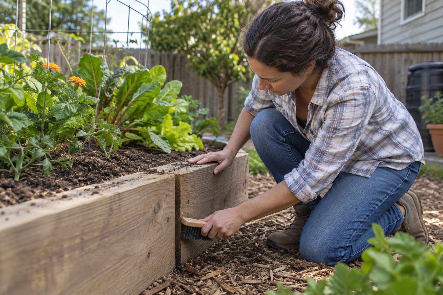 How to Close a Small Gap in a Raised Garden Bed