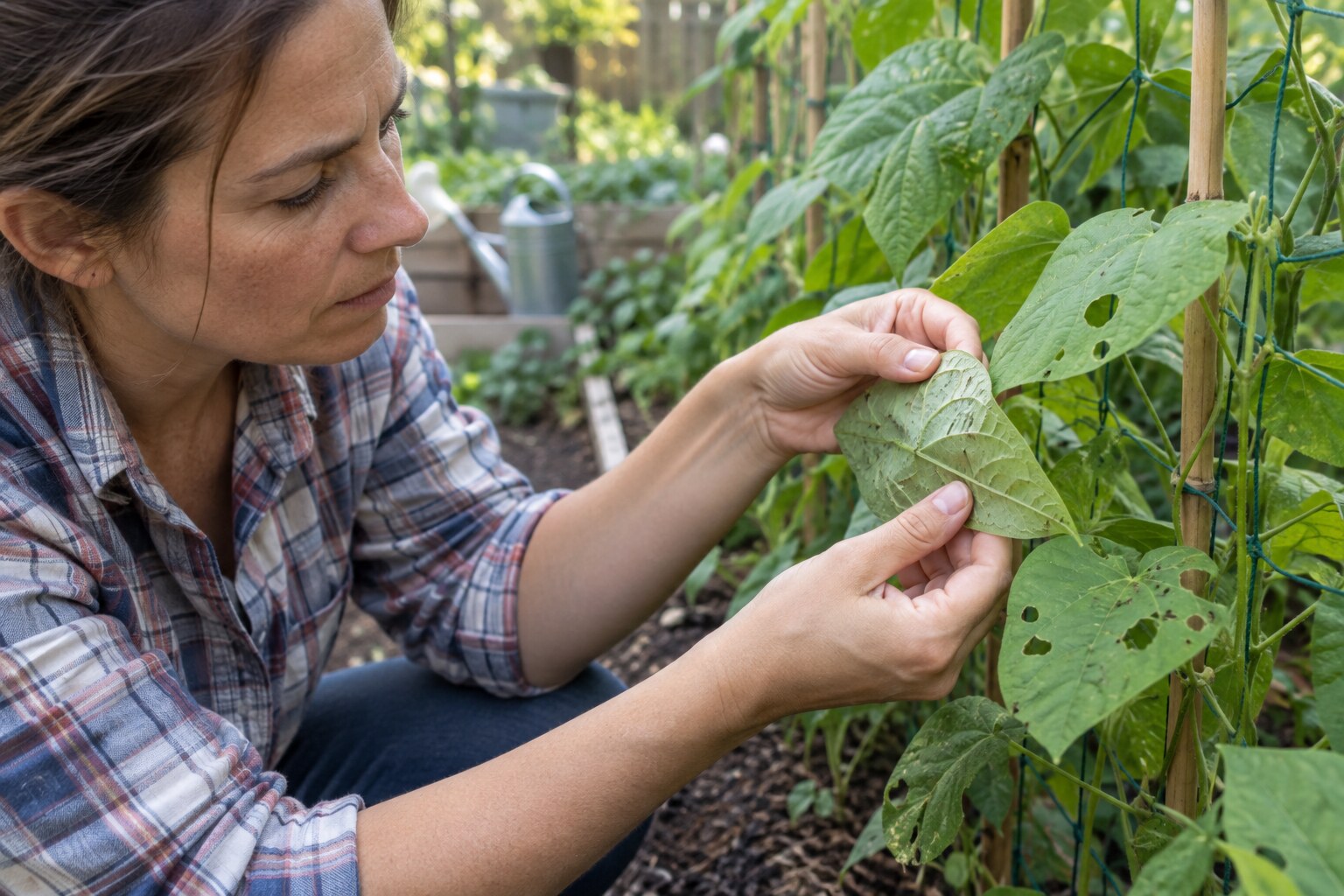 How to Inspect Bean Leaves for Chewing Holes