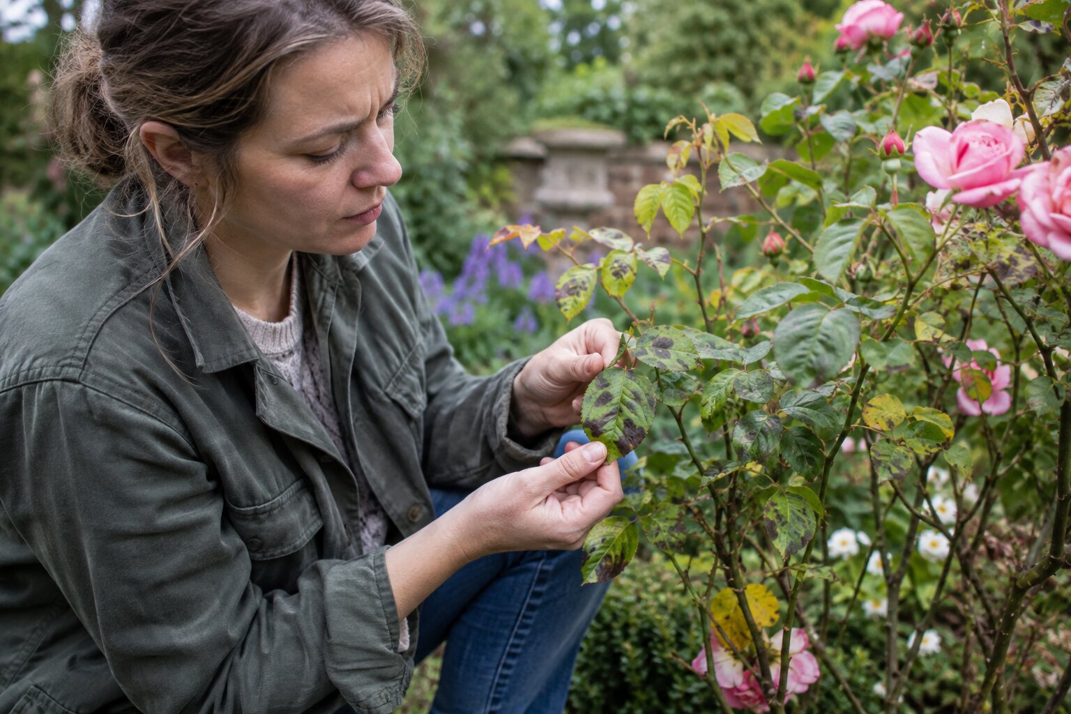 How to Identify Black Spot on Rose Leaves