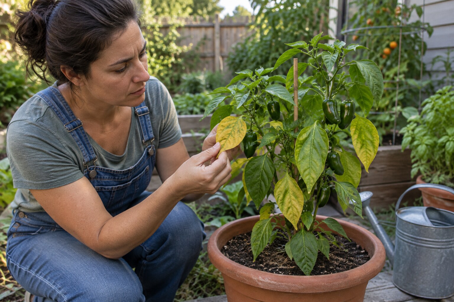 How to Inspect Yellow Pepper Leaves for Nutrient Stress