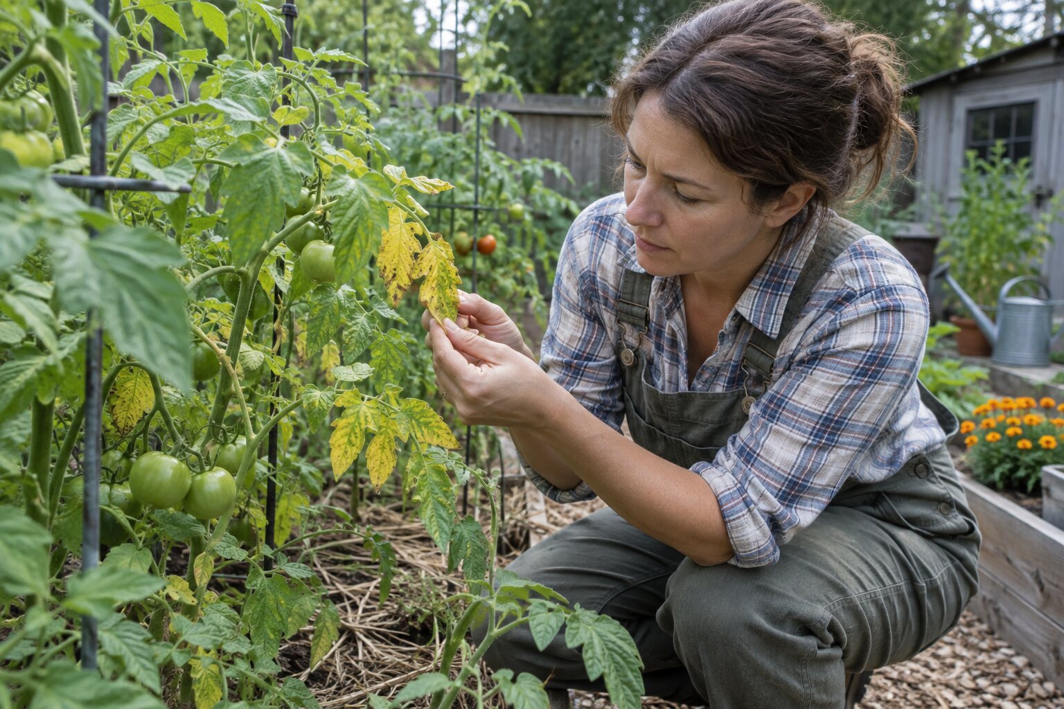 How to Read Yellowing Tomato Leaves Before Treating Them
