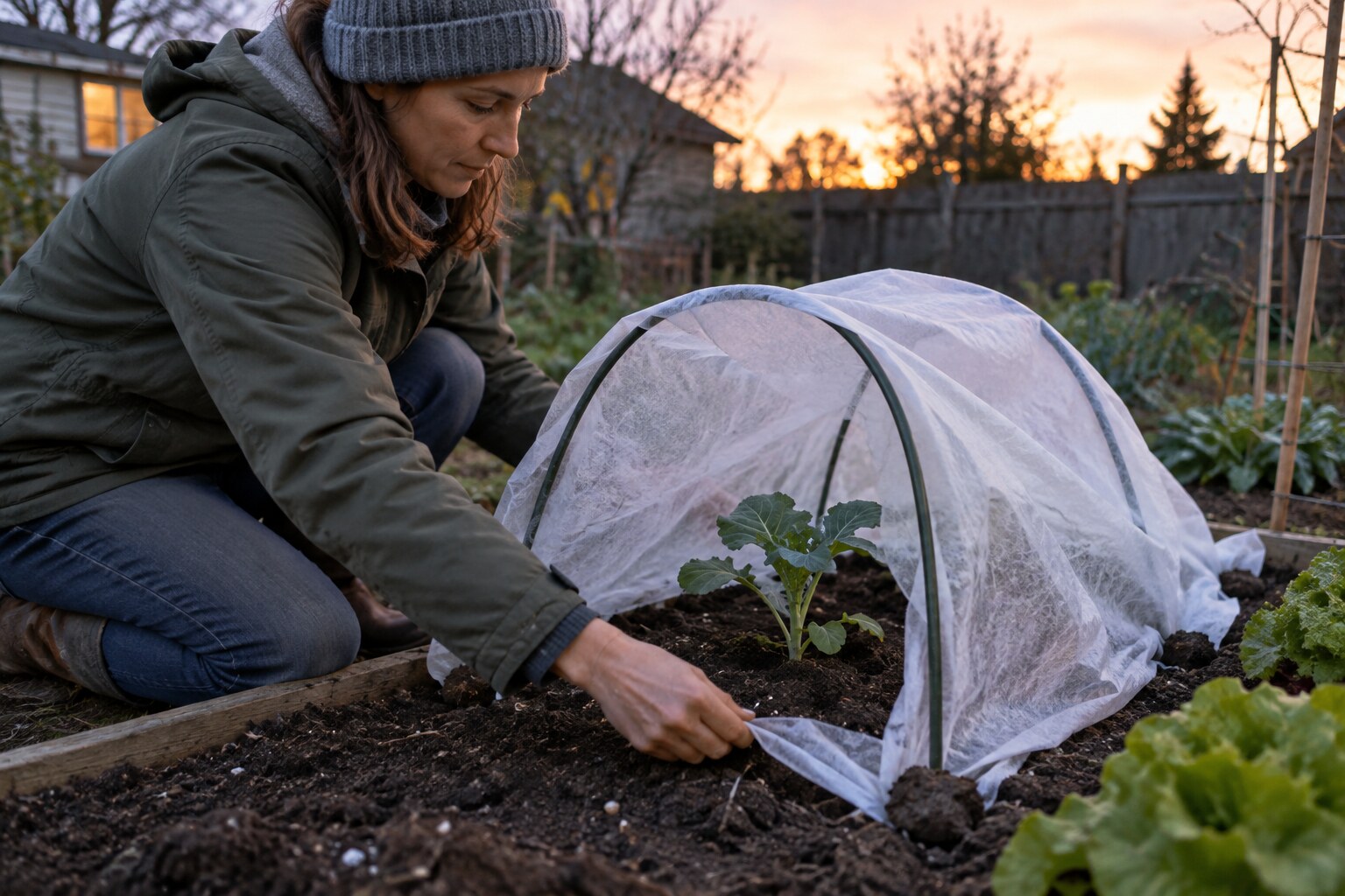 How to Protect a Young Seedling from a Cold Night