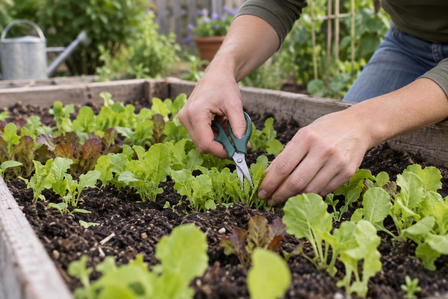 How to Thin Crowded Lettuce Seedlings