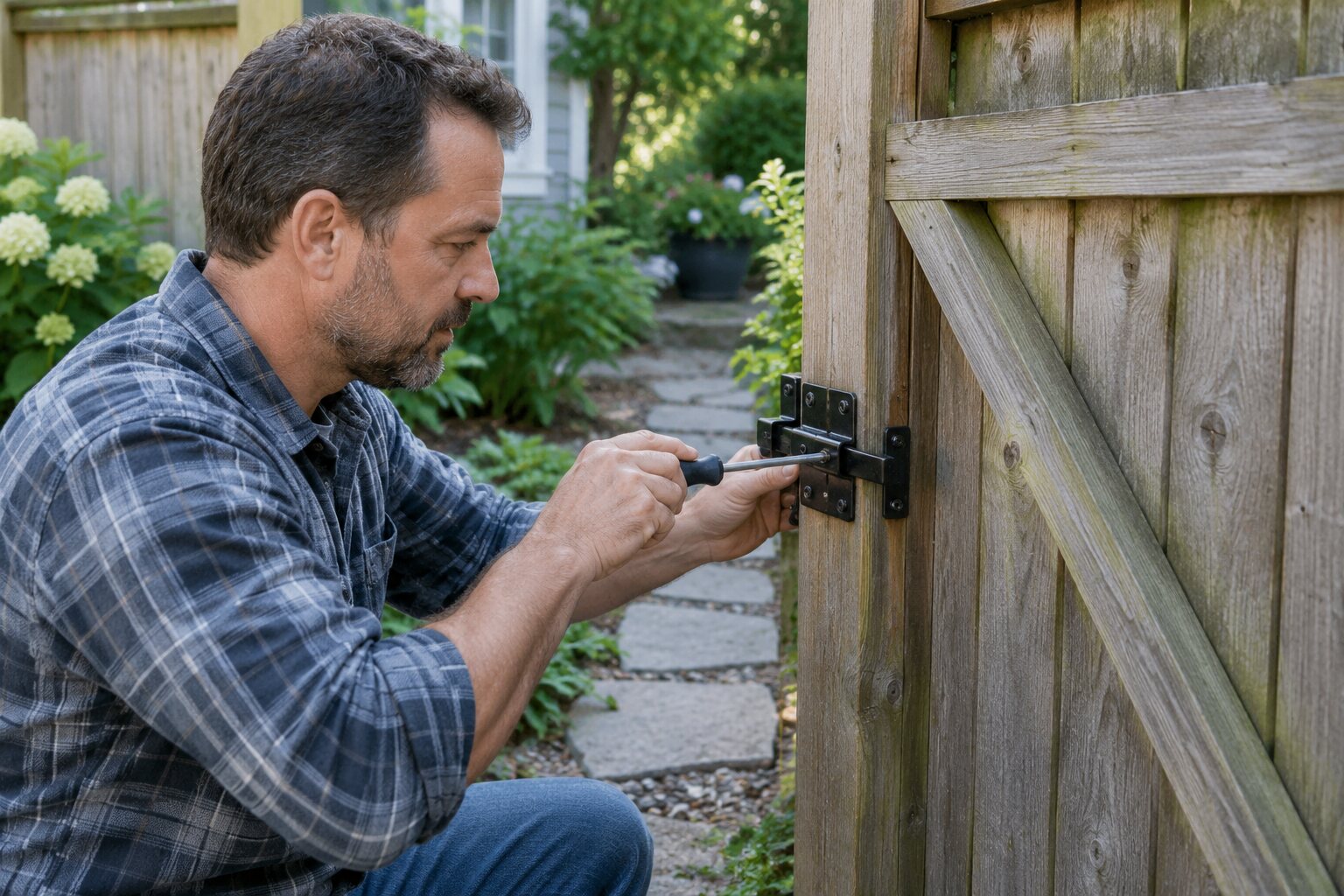 How to Tighten a Loose Exterior Gate Latch